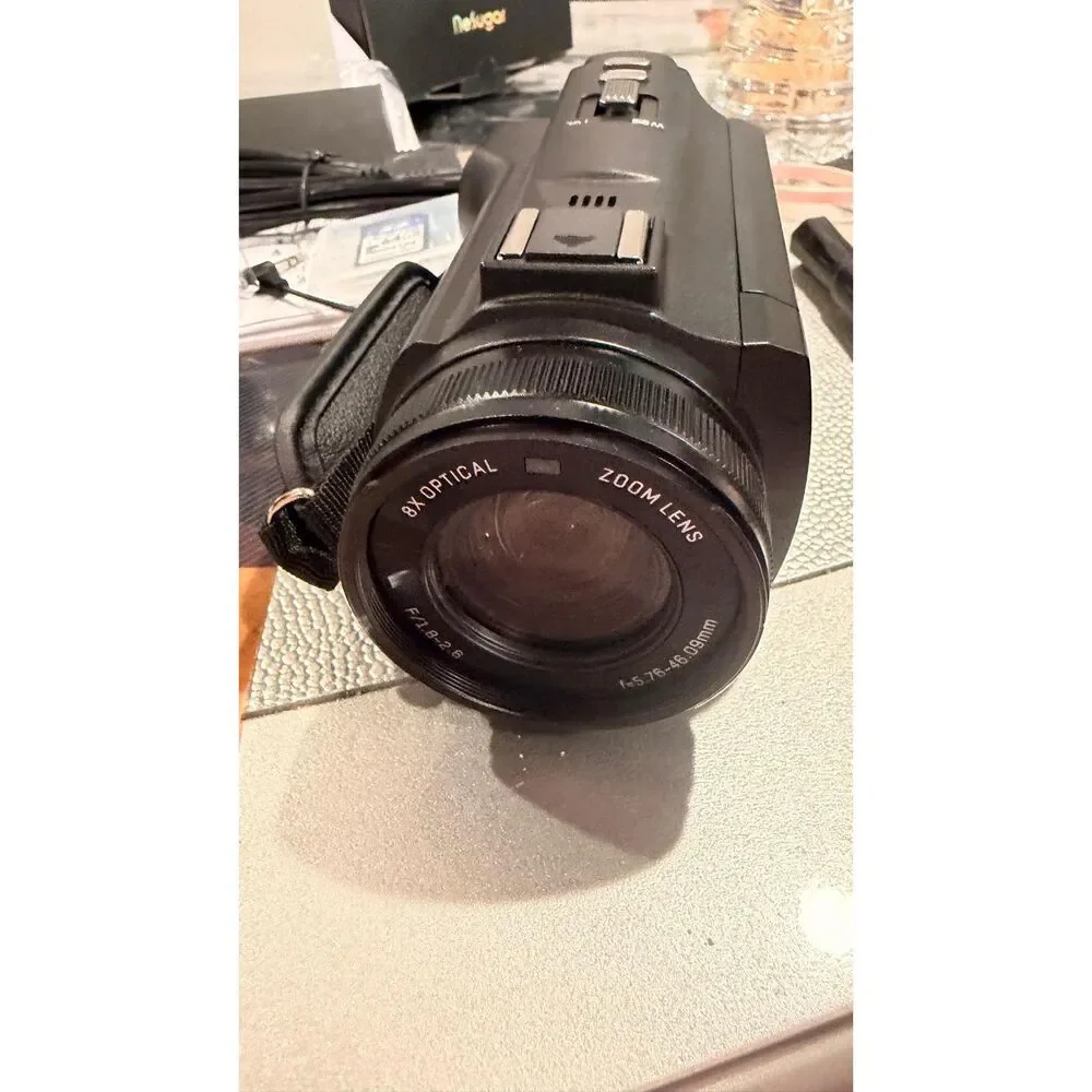 Anteam 5K Ultra HD Video Camera Camcorder 64MP WiFi 8X Optical Zoom Vlogging